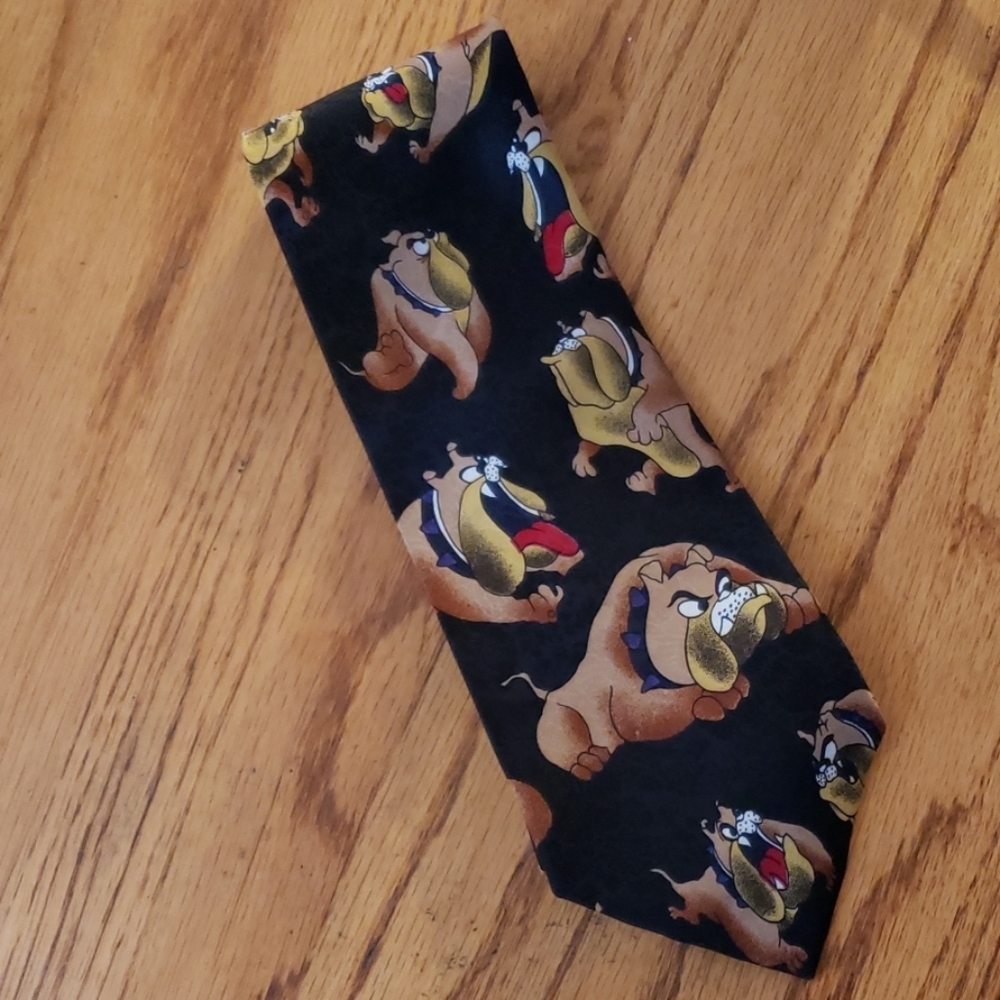 A. Rogers Bulldogs silk necktie